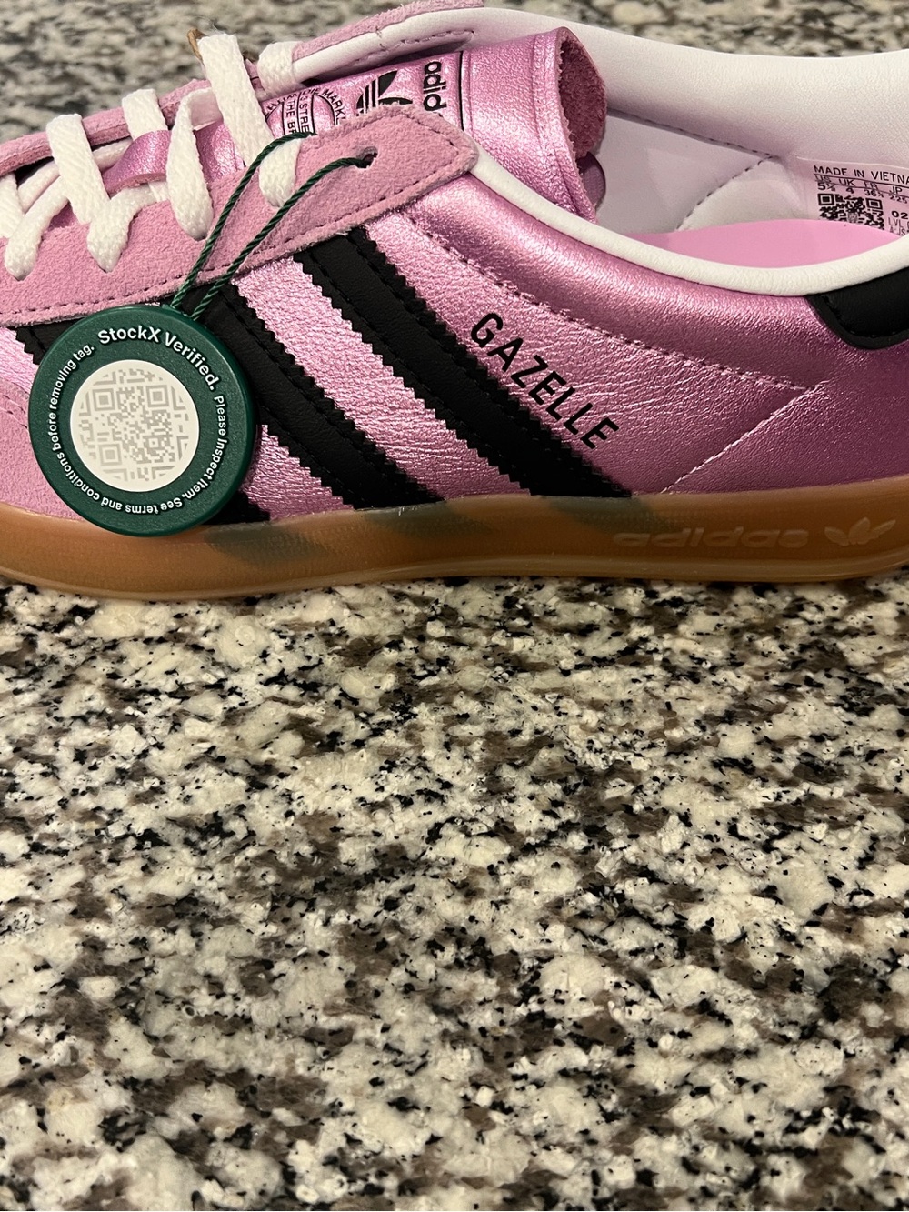 Adidas Gazelle Indoor Purple Black Sz 5.5 NEW - Picture 3 of 6